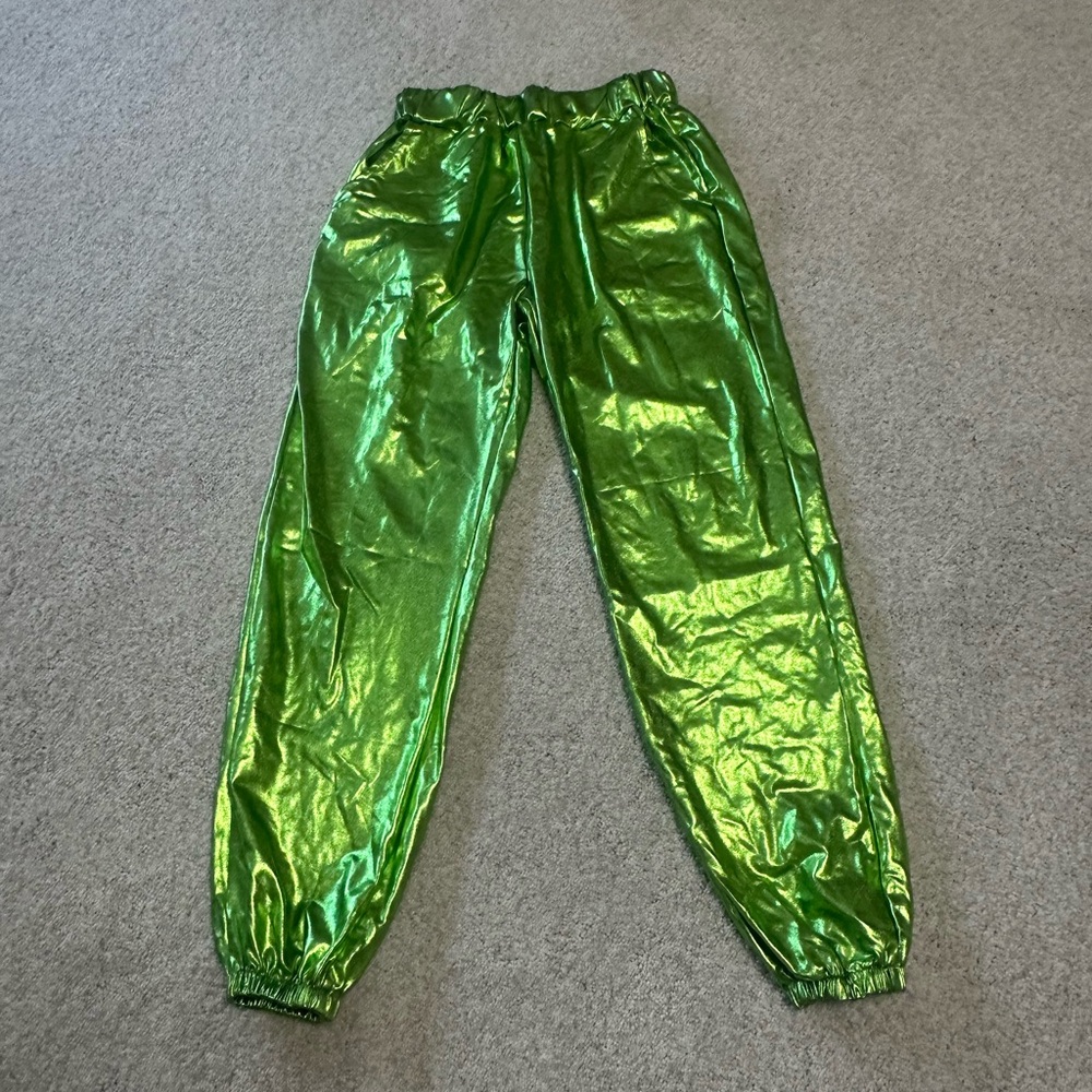 Shiny Green Joggers